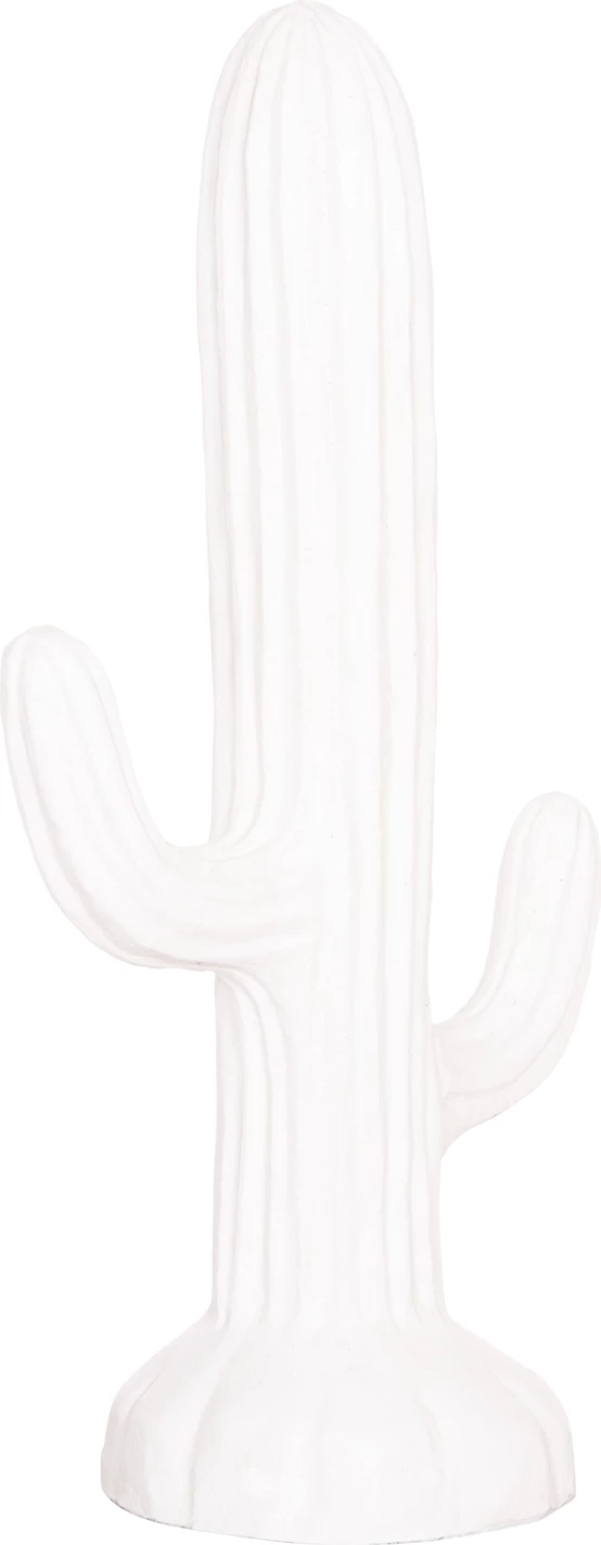 Kaktus dekorativ në dysheme, MDF, ngjyrë e bardhë, FH4386.02M, 54x34x103 cm