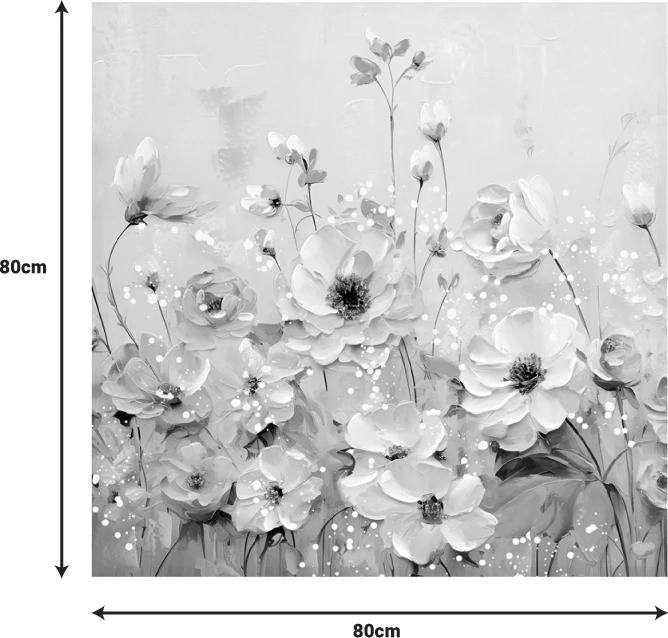 Pikturë kanavacë Rozy I Inart 80x3x80cm