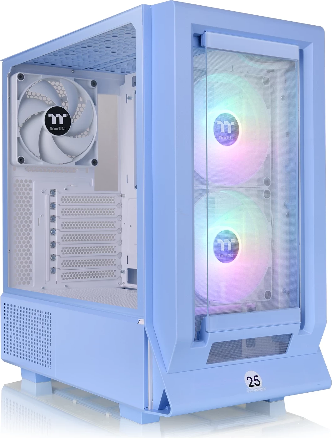 Kasë Thermaltake Ceres 350 MX, midi tower, Hydrangea Blue, xham i temperuar, RGB
