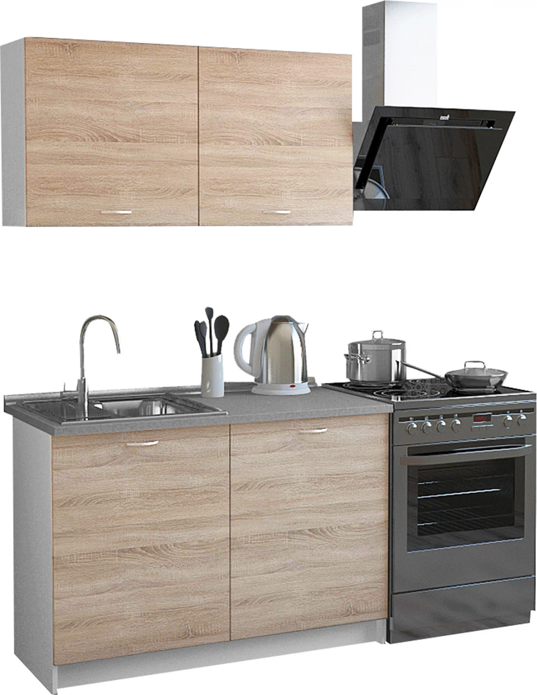 Njësi kuzhine melamine sonama-bardhë FH2439 46-29.2x120Y cm