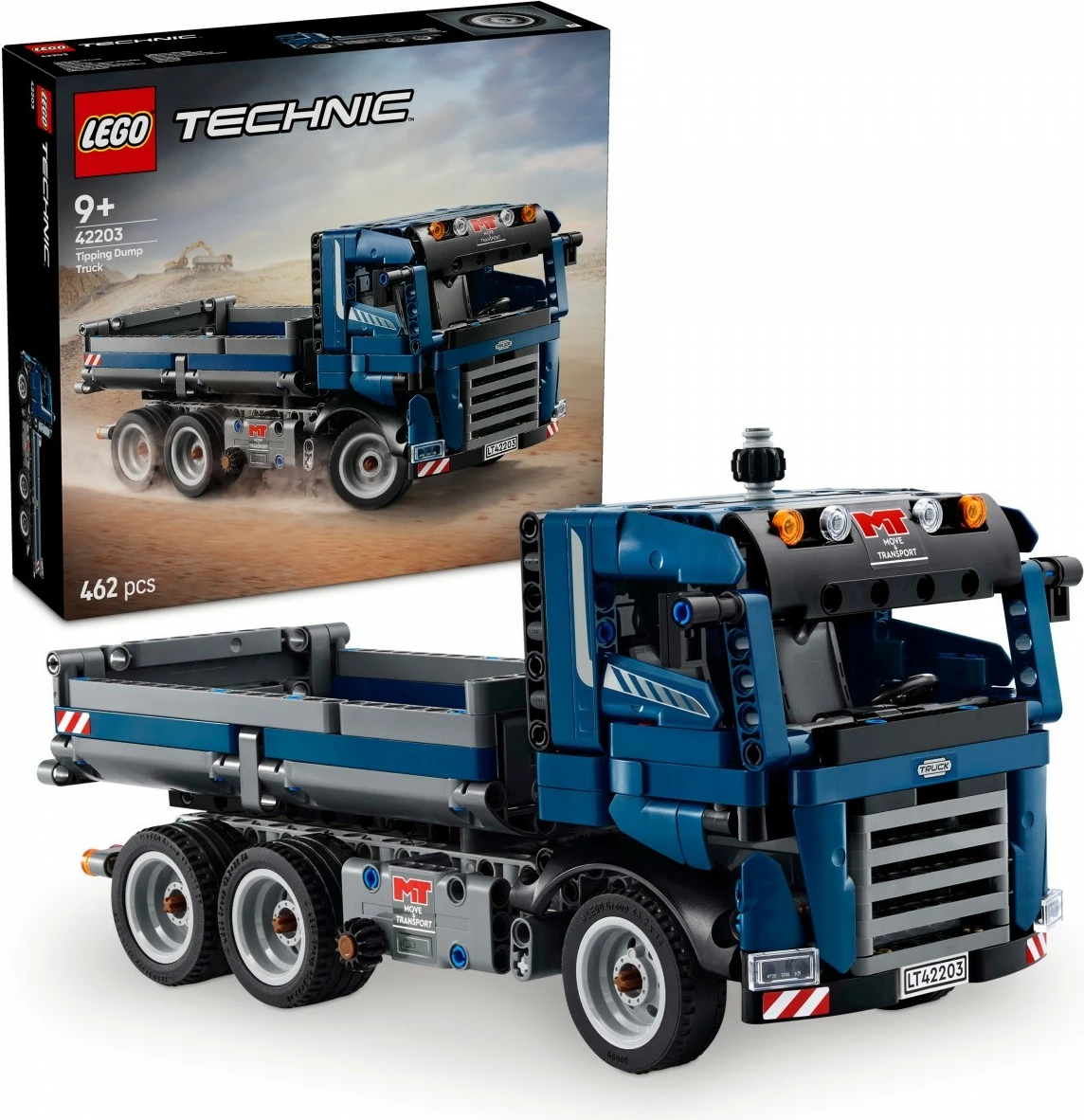 Set LEGO Technic Tipper Truck 42203, 462 pjesë, Blu