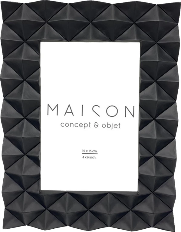 Kornizë foto VIRO, polirezine e zezë, xham, 22.2x14.5x42cm