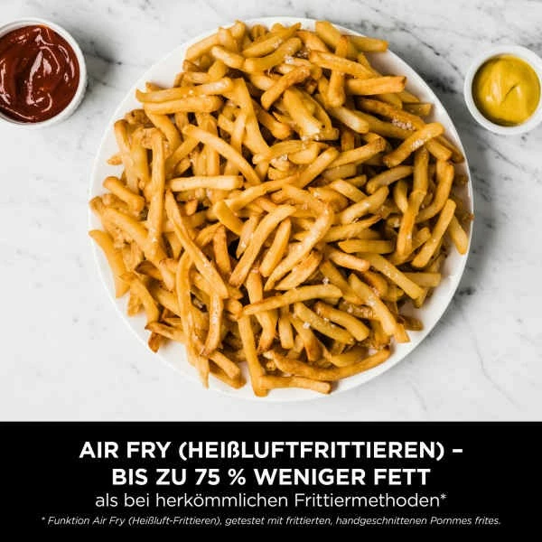 Furrë me ajër Ninja Foodi AF200EU, 7.6L, 2 shporta, 2400W, e zezë