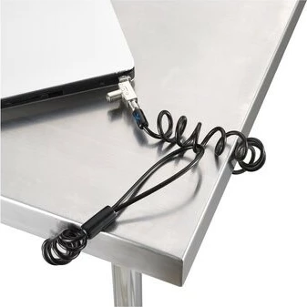 Kabllo sigurie për laptop Kensington ClickSafe 2.0 N17 Slim me çelës, 1.8m, zi/argjendtë