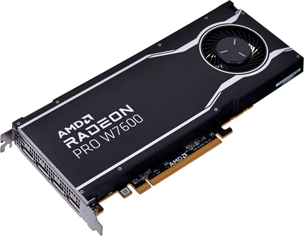 Kartelë grafike AMD Radeon Pro W7600 8 GB GDDR6, e zezë