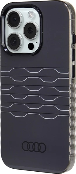 Mbështjellës Audi IML MagSafe për iPhone 15 Pro, i zi