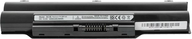 Bateri laptop Mitsu për Fujitsu E8310/S7110, 4400 mAh, 48 Wh, Li-ion, e zezë