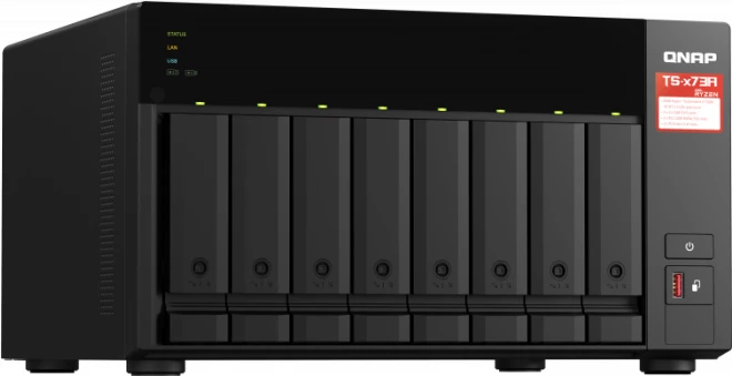 Server NAS QNAP TS-873A-8G, 8-bay, 8GB RAM, 2.5GbE, i zi