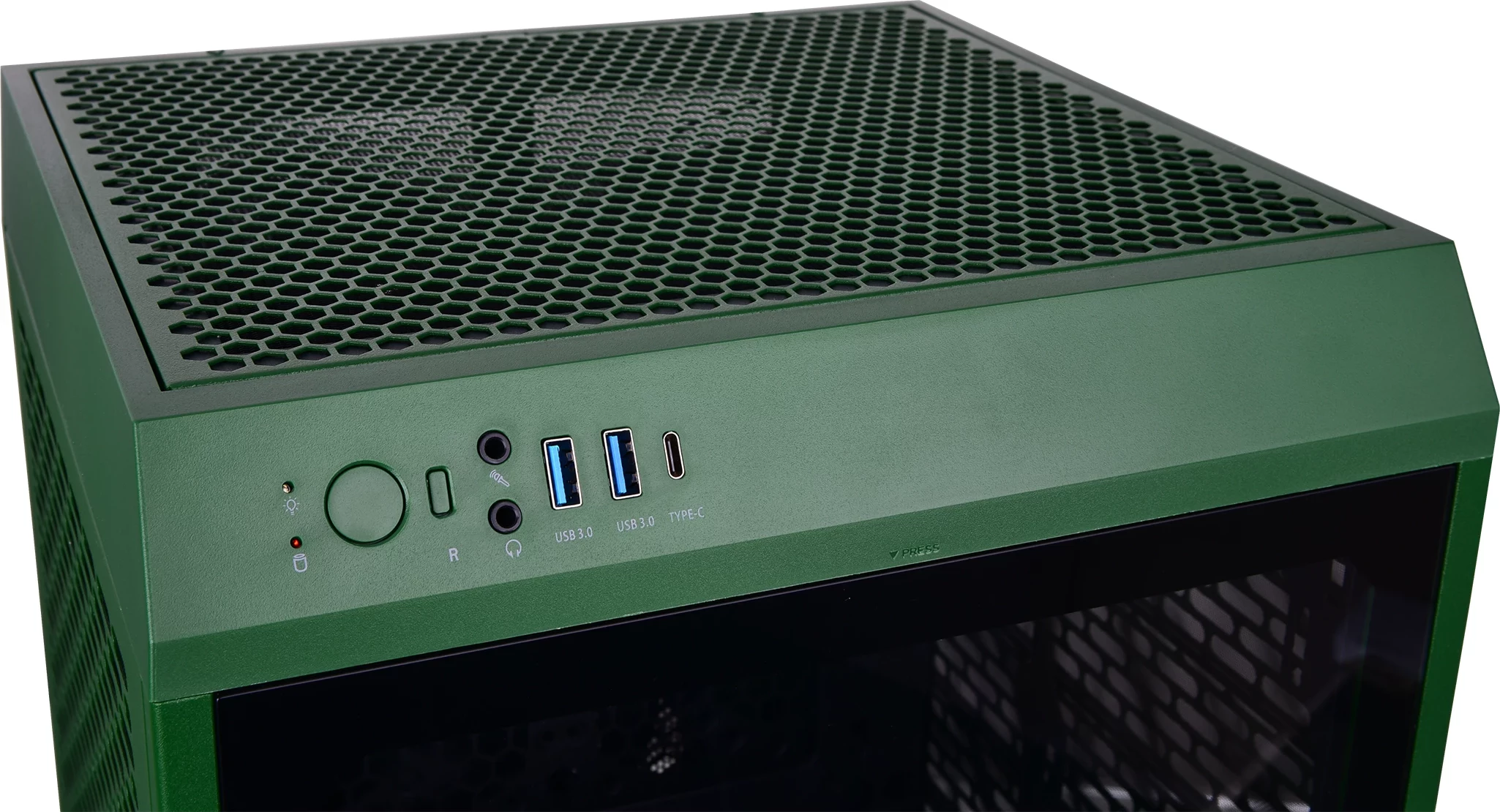 Kasë Thermaltake The Tower 200 TG mini tower, xham i temperuar, e gjelbër