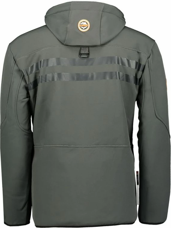 Jakne softshell për meshkuj Geographical Norway, gri me portokalli