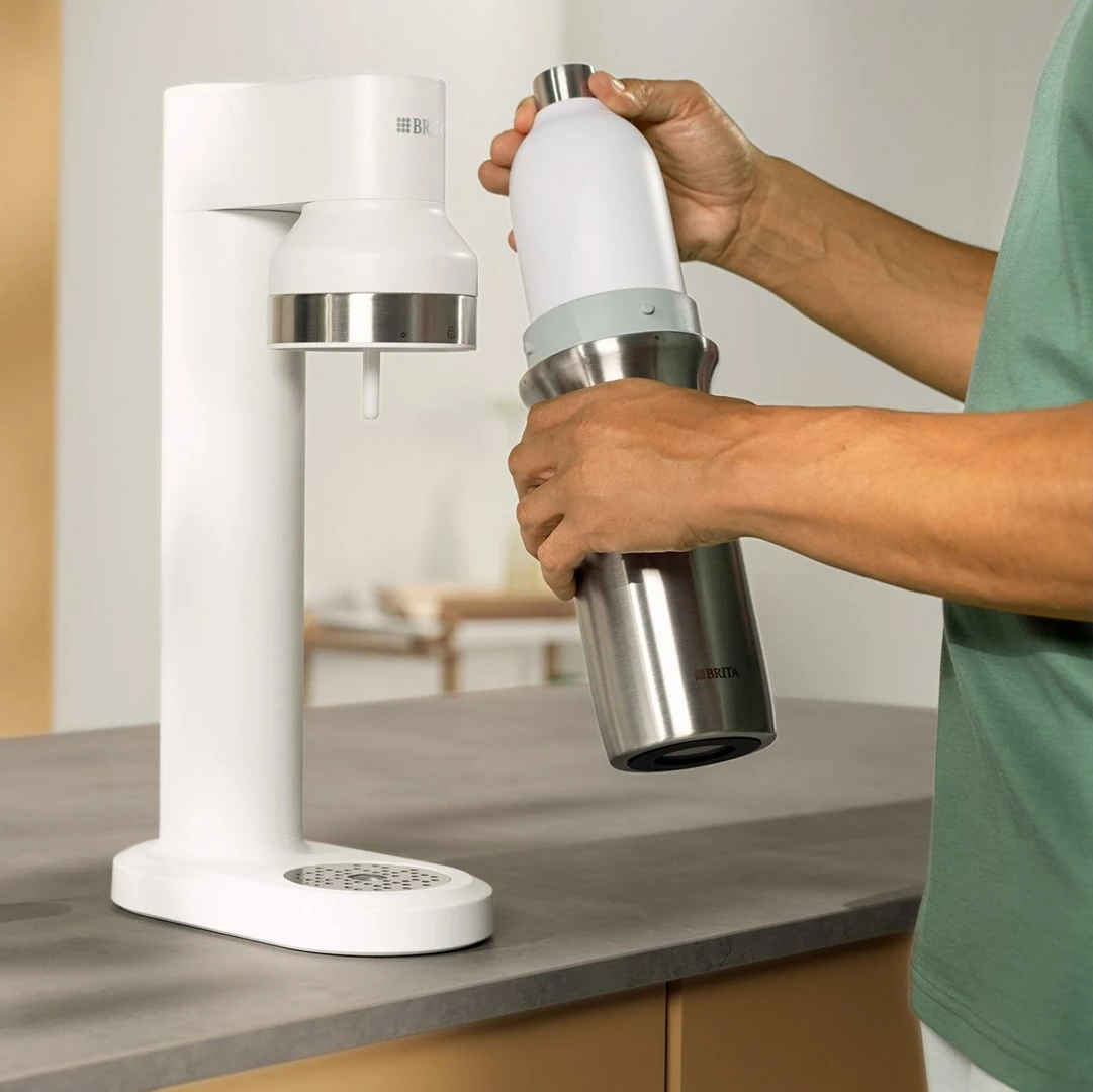 Shishe karbonizimi BRITA 1046735, Inoks