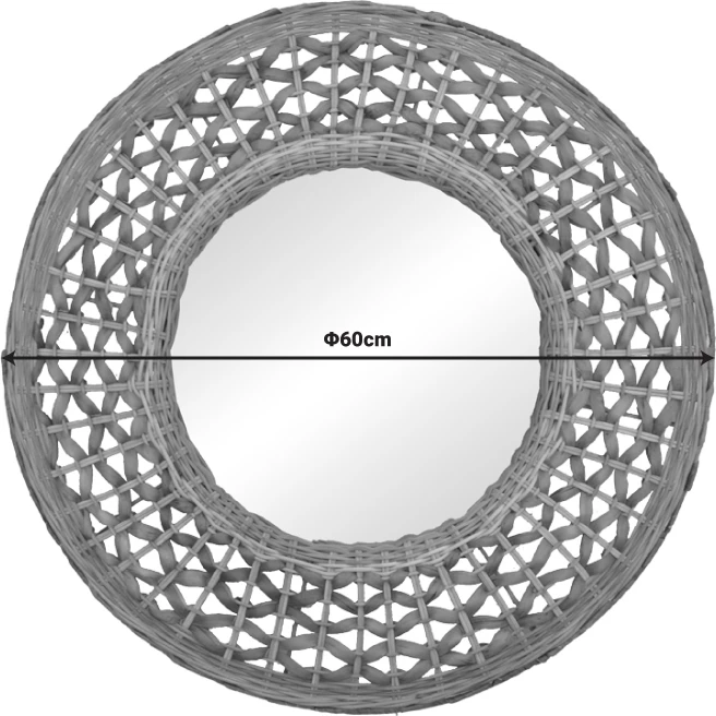 Pasqyrë Mazun Inart, dru, hije natyrale, D60x8cm