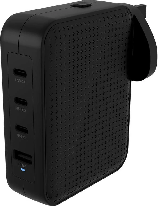 Karikues GaN Targus 145W, 3x USB-C, 1x USB-A, i zi