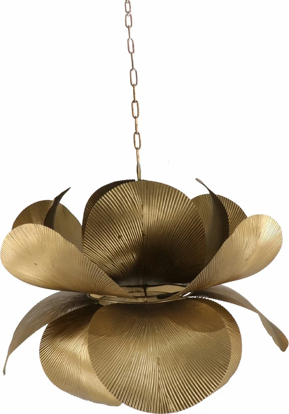 Llambë tavani Blossom, metal, ngjyrë ari-kafe, 56.5x56.5x43cm