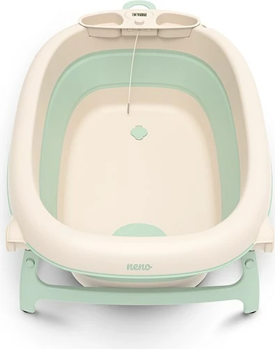 Vaskë palosëse për bebe neno LUCY STAND me kornizë, Mint