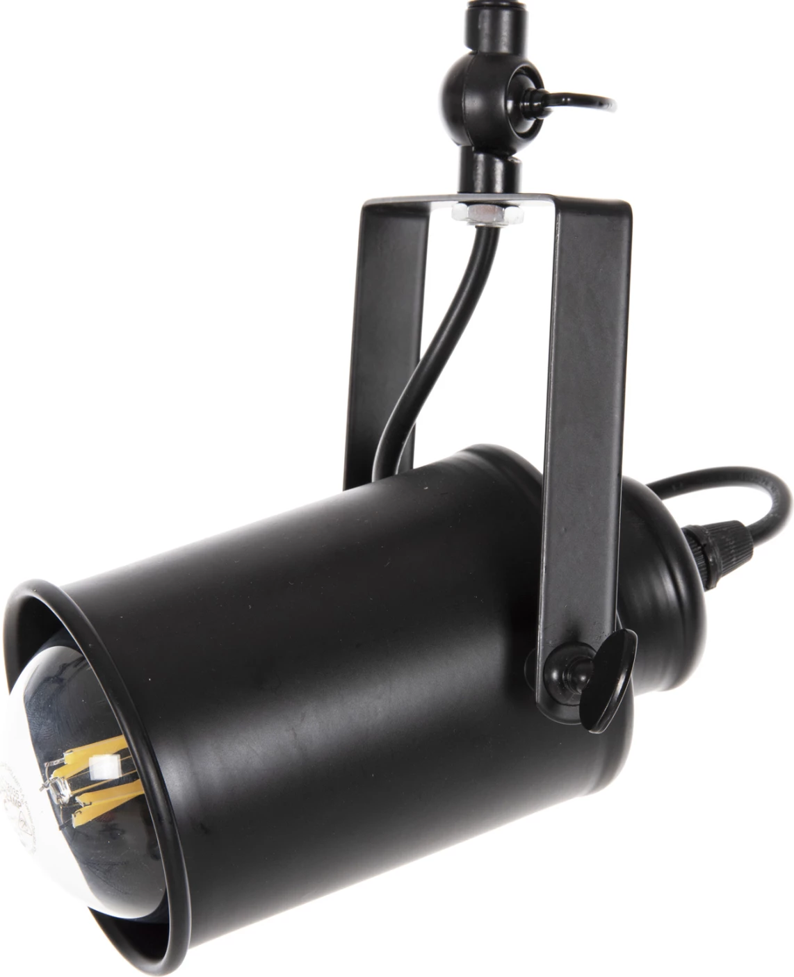 Llambë tavanore me 3 spote, metal i zi, FH4124, 70,5x14x50H cm