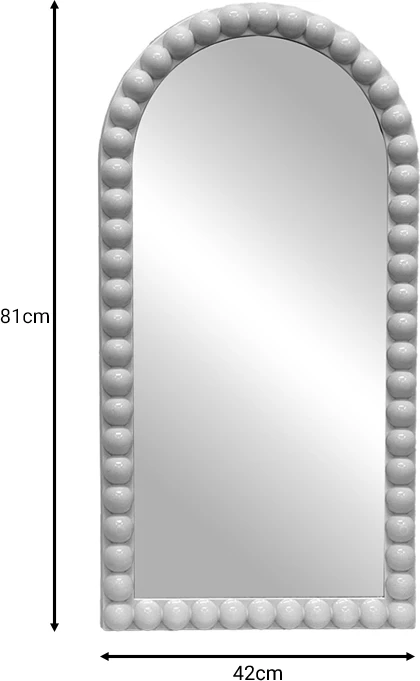 Pasqyrë Pavlova Inart, ngjyrë argjendi, 42x3.5x81 cm