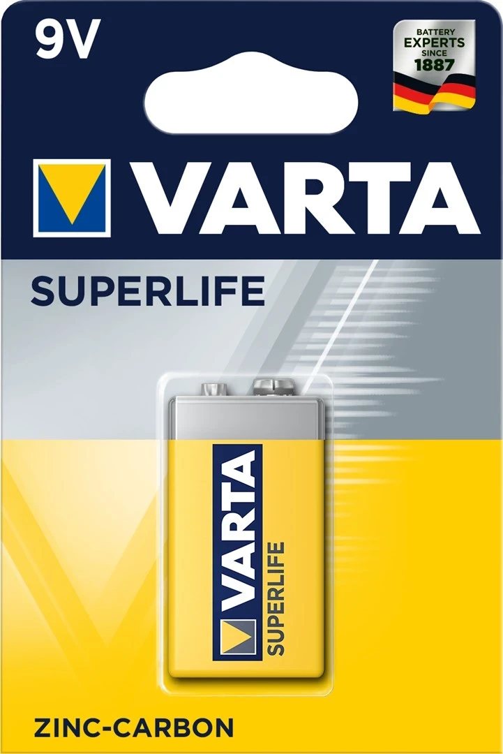 Bateri Varta Superlife, 9V, 1 copë