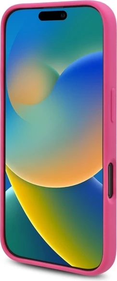 Mbështjellës Karl Lagerfeld Silicone Choupette Head MagSafe për iPhone 16, Fuchsia