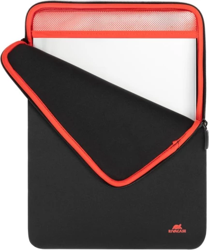 Mbështjellës laptopi RIVACASE 5223 për 13.3-14\", neopren/poliester, zinxhir i dyfishtë, i zi