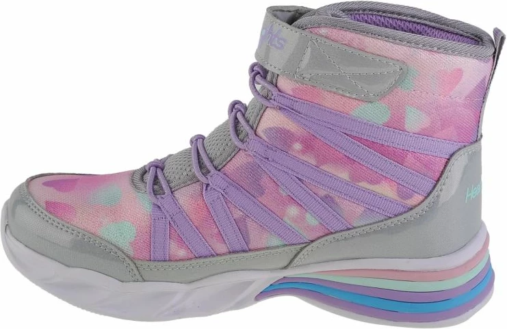 Këpucë fëmijësh Skechers, argjendi