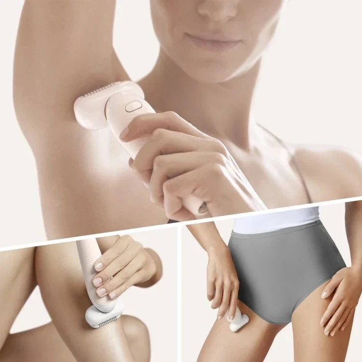 Epilator Braun 9002, i bardhë / ari