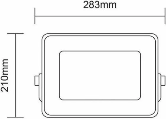 reflektor LED Asalite ASAL0328 Slim 100W 6500K 9000 lm, i zi