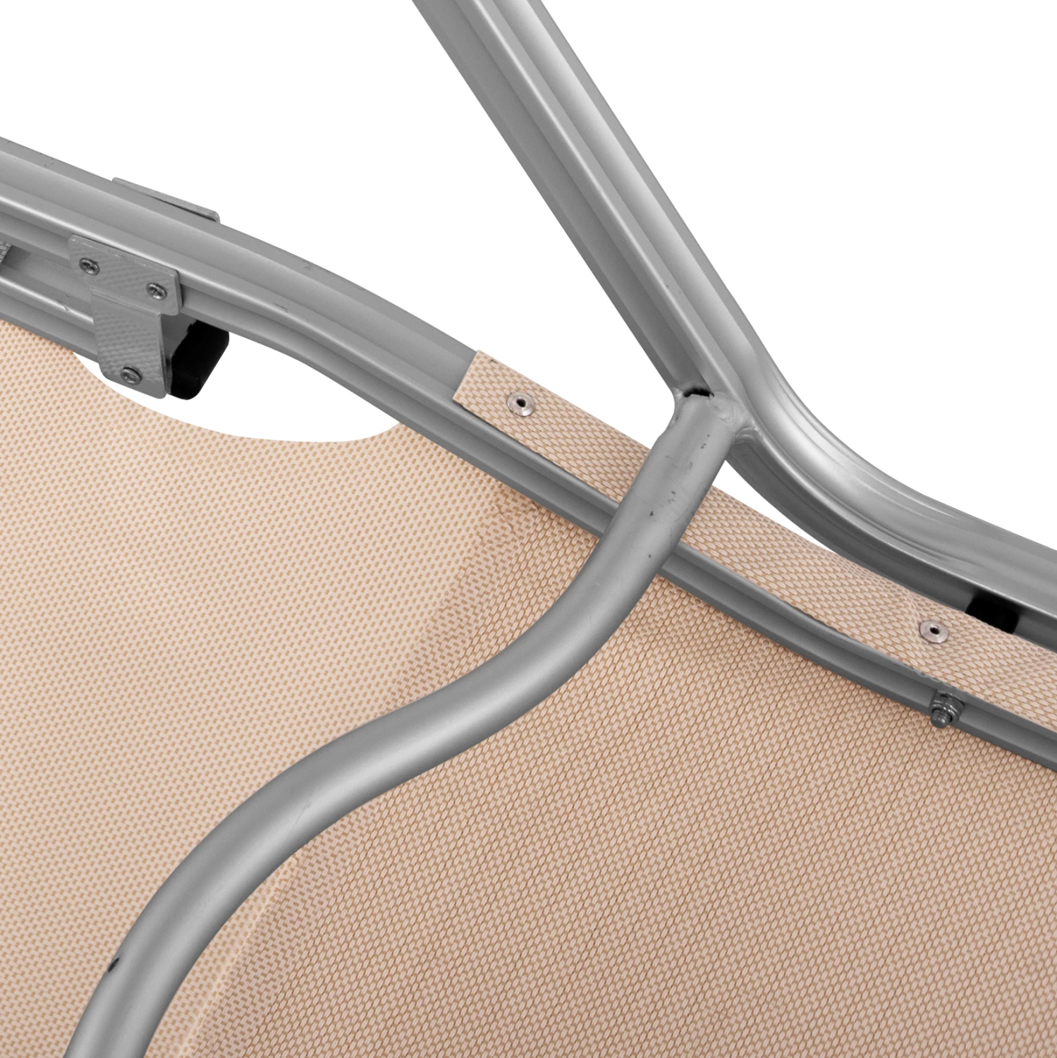 Shezlong profesional alumini FH5071.60 ngjyrë krem 60x195x30 cm