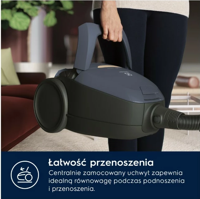 Fshesë me qese Electrolux Pure D8 PD82-8DB SILENCE, 600 W, 3.5 L, HEPA, 57 dB, blu navy