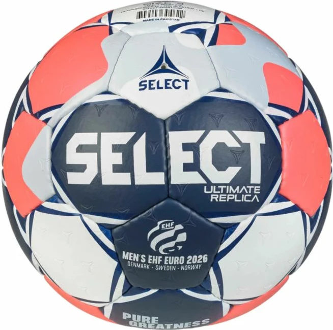 Top hendbolli Select për meshkuj, bardhë/kaltër/portokalli