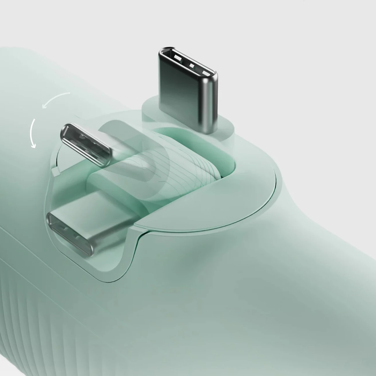 Powerbank SBS EcoPower 5000 mAh, USB-C, 10W, Gjelbër