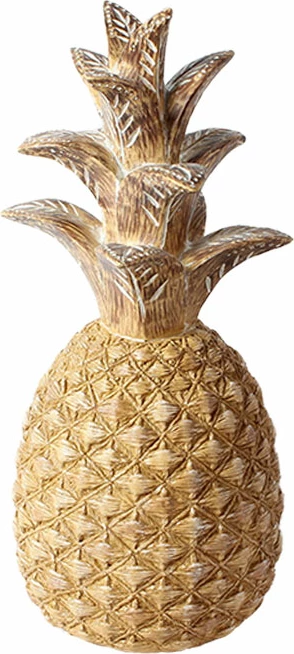 Dekor ananas GINKO 5, natyral, 15x15x34cm