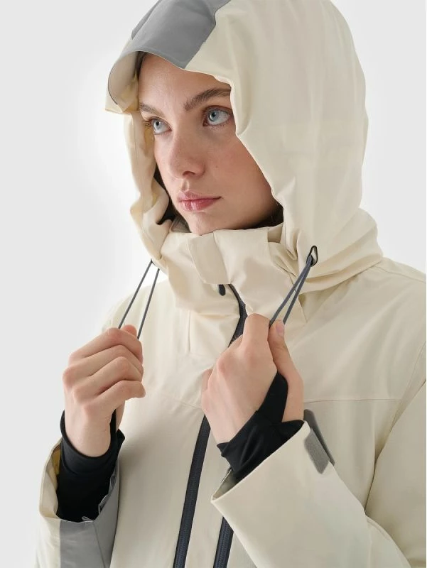 Jakne skijimi për femra 4F, e bardhë