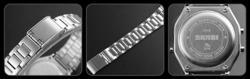 Orë dore për femra Skmei, e zezë