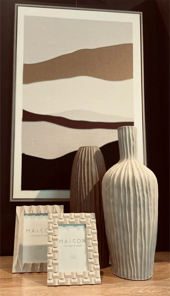 Kornizë për foto Cubic, polirezina, ngjyrë e bardhë, 17x2x22 cm