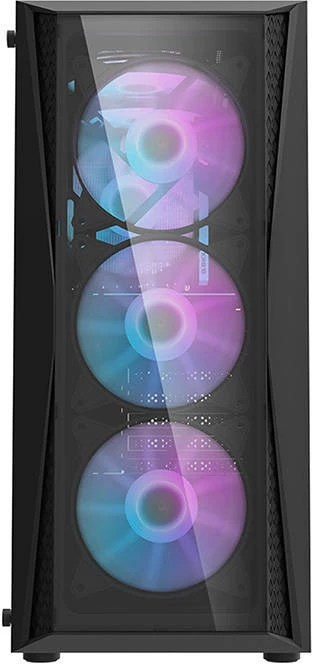 Kasë Darkflash DK352 Plus me 4 ventilatorë ARGB, Middle Tower, ATX, E zezë