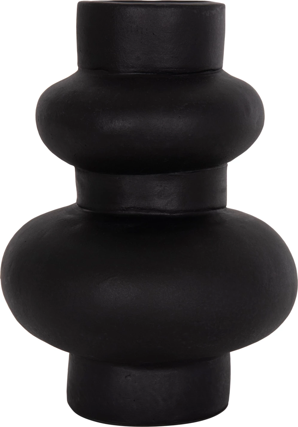 Vazo dekorative tavoline LEMA, terrakotë e zezë, FH4664.01M, 22x29cm