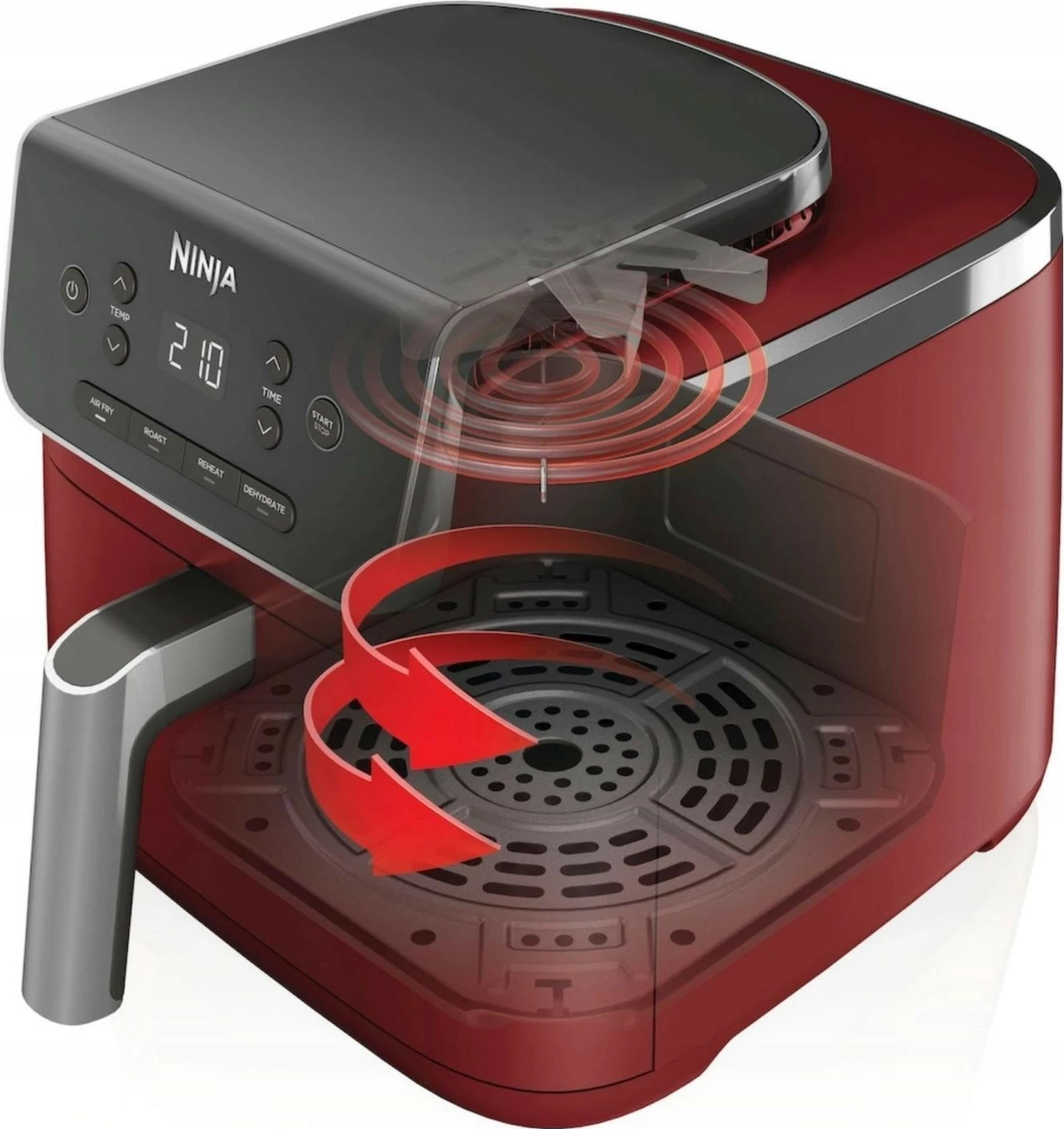 Fryer pa yndyrë Ninja AF140EU, 4.7 litra, e kuqe