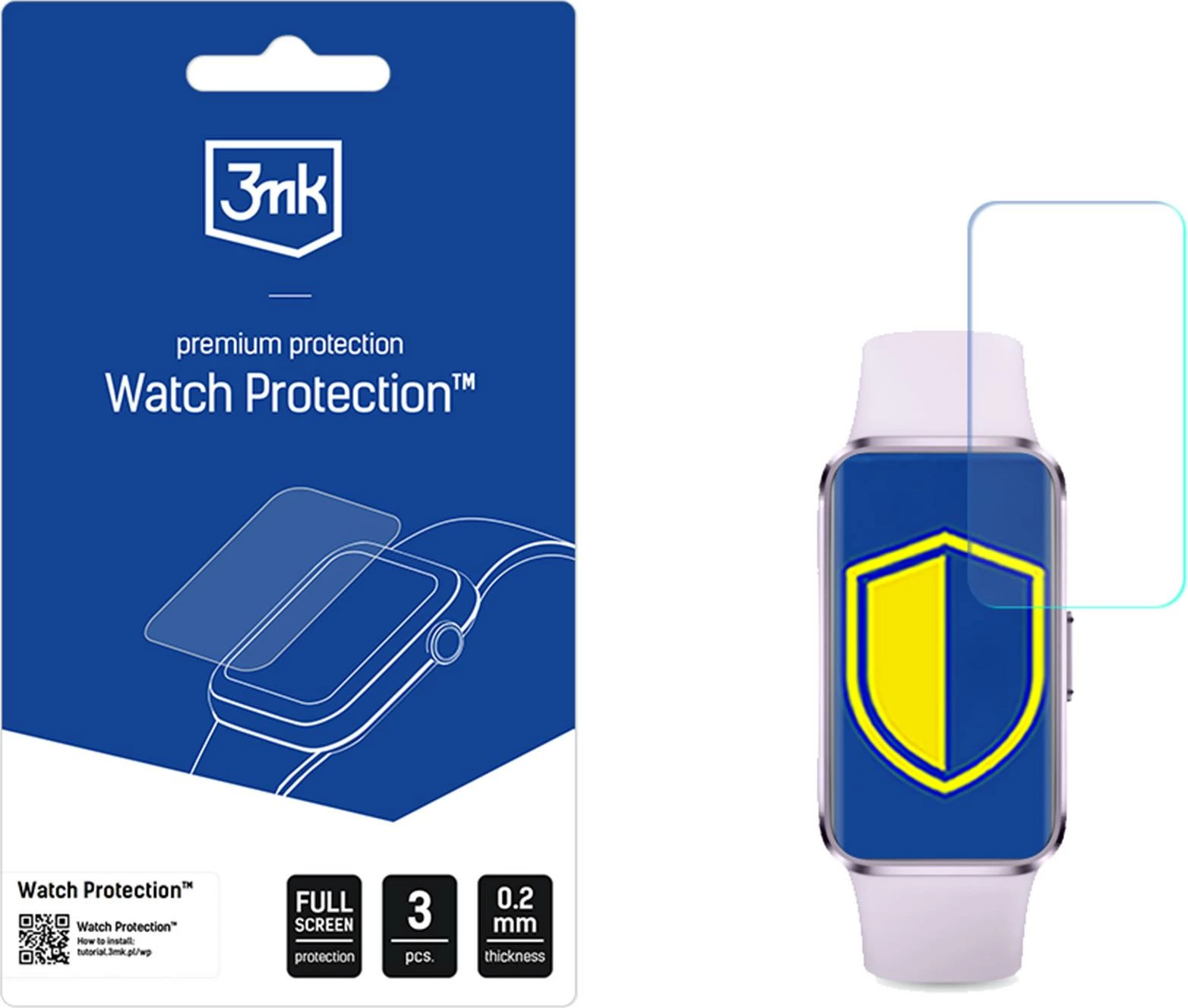 Mbrojtës ekrani për smartwatch 3mk Protection Watch Protection ARC për Huawei Band 10, 3 copë