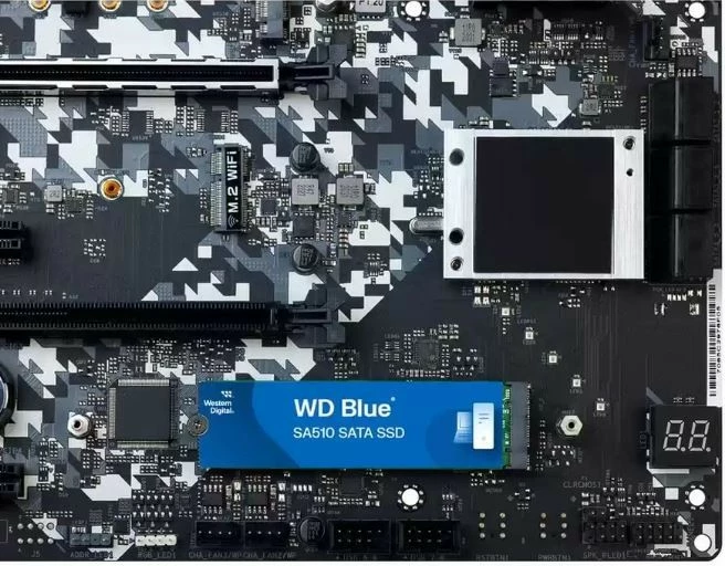 SSD Western Digital WD Blue SA510, 2TB, M.2 2280, SATA, Blu