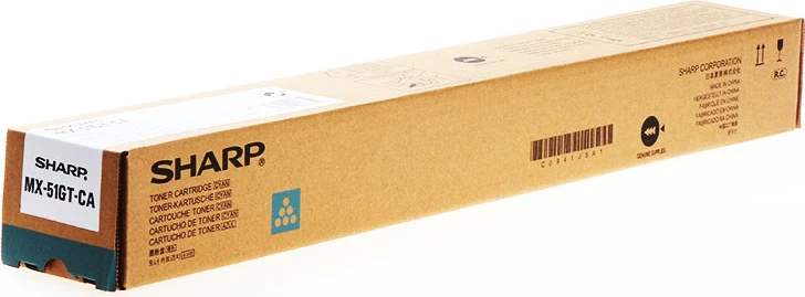 Toner, Sharp, MX-51GTCA, 18000 faqe, Cyan