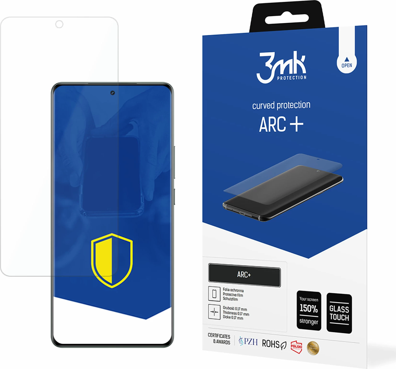 Film mbrojtës për ekran, 3mk Protection ARC+, për Realme GT 6, Transparent