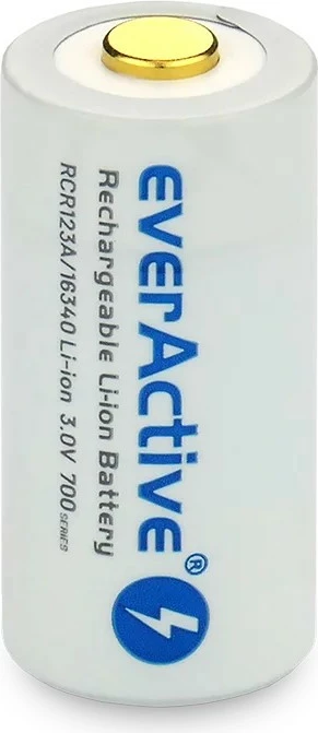 Bateri e rikarikueshme everActive 16340, 700 mAh, 3V, me Micro USB, një copë
