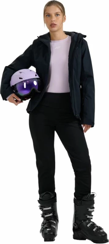 Jakne ski për femra 4F, e zezë