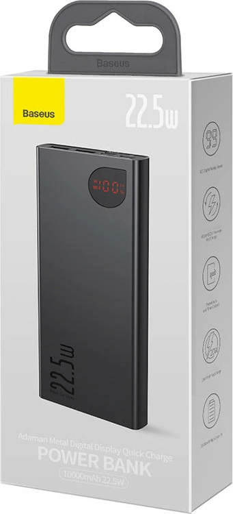 Powerbank Baseus Adaman Metal 10000mAh, 22.5W, e zezë