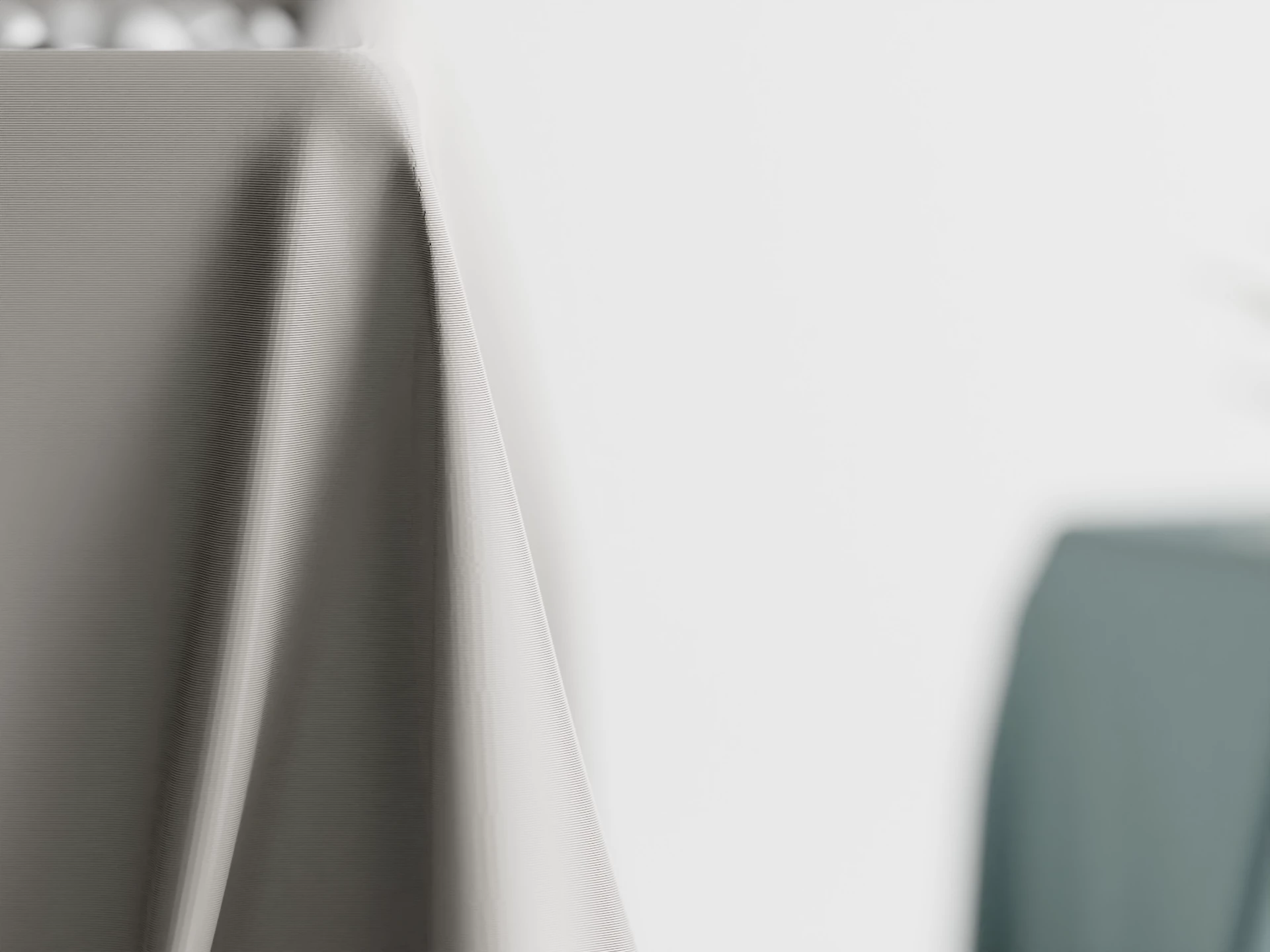 Vazo dekorative me strukturë si mëndafsh, madhësia M, hiri