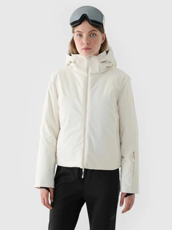 Jakne ski për femra 4f, e zezë