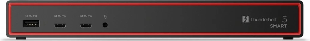 Stacion dokimi Lenovo ThinkPad Thunderbolt 5 Smart Dock 7500 40BA0265EU, TB5 120 Gb/s, deri 3x 8K 60 Hz + 1x 4K 60 Hz, PD 180 W, porta HDMI/DP/USB-C/USB-A/RJ-45/audio, me furnizues 265 W dhe kabllo TB5 1 m, e zezë