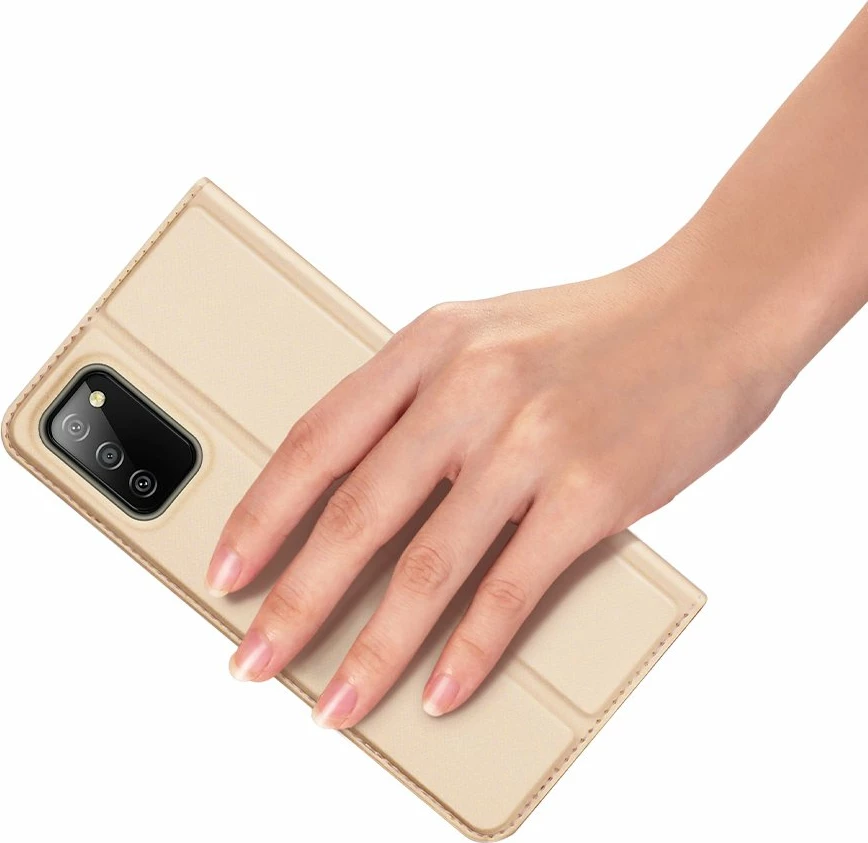 Mbështjellës Dux Ducis Skin Pro Bookcase për Samsung Galaxy A03s, ari