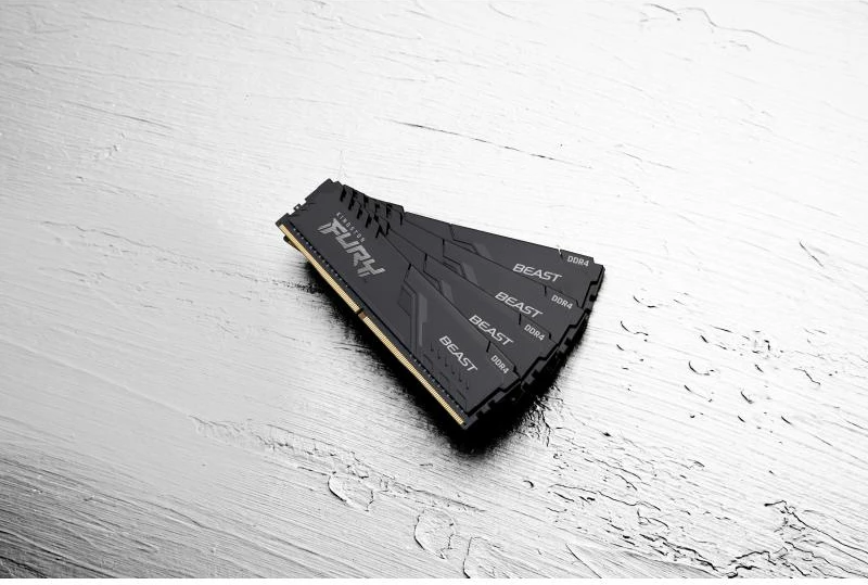 RAM Memorje Kingston Fury Beast KF436C18BBK2, DDR4 32GB (2x16GB) 3600MHz CL18, DIMM, e zezë